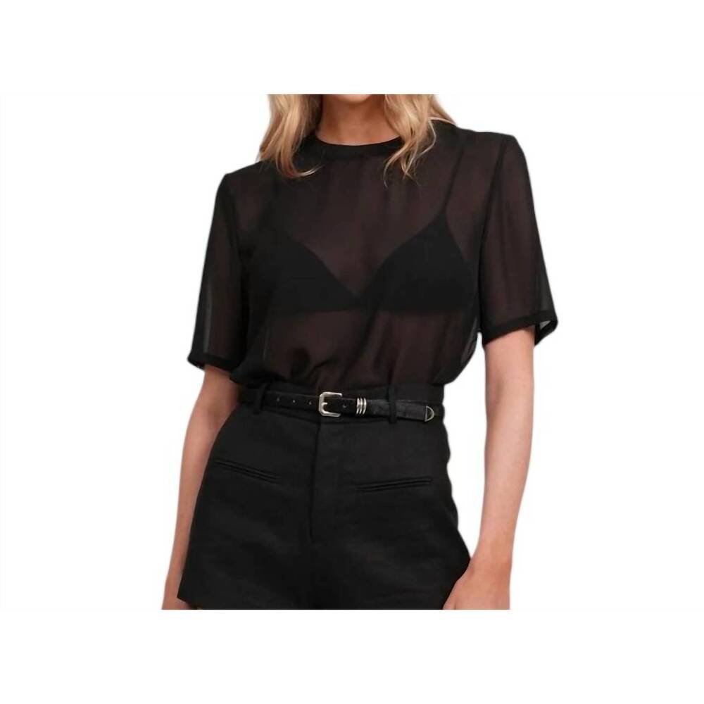 NEW PARENTEZI naomi tee in black